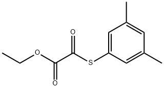 ethyl 2-((3,5-dimethylphenyl)thio)-2-oxoacetate Structure