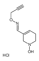 1-Hydroxy-1,2,5,6-tetrahydropyridine-3-carboxaldehyde-O-2-propynyloxim e hydrochloride structure