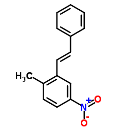 1-Methyl-4-nitro-2-[(E)-2-phenylvinyl]benzene结构式