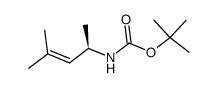 Carbamic acid, (1,3-dimethyl-2-butenyl)-, 1,1-dimethylethyl ester, (R)- (9CI) Structure