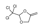 4-methylidene-2-(trichloromethyl)-1,3-dioxolane结构式