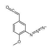 2-(3-azido-4-methoxyphenyl)ethenone结构式