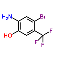 2-Amino-4-bromo-5-(trifluoromethyl)phenol Structure