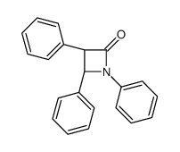 (3S,4S)-1,3,4-triphenylazetidin-2-one结构式