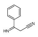 3-imino-3-phenylpropionitrile结构式