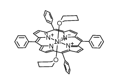 [nickel(III)(tetraphenylporphyrin)(tetrahydrofuran)2](1+)结构式