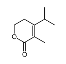 2H-Pyran-2-one,5,6-dihydro-3-methyl-4-(1-methylethyl)-(9CI)结构式