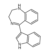 5-indol-3-yl-2,3-dihydro-1H-benzo[e][1,4]diazepine Structure