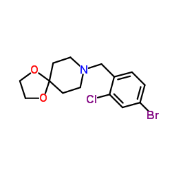 8-(4-Bromo-2-chlorobenzyl)-1,4-dioxa-8-azaspiro[4.5]decane Structure