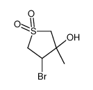4-bromo-3-methyl-1,1-dioxothiolan-3-ol结构式