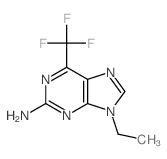 9-ethyl-6-(trifluoromethyl)purin-2-amine structure