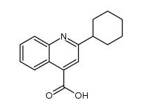 2-cyclohexyl-quinoline-4-carboxylic acid结构式