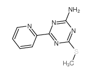 4-methylsulfanyl-6-pyridin-2-yl-1,3,5-triazin-2-amine Structure
