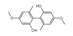 2,2'-Dihydroxy-4,4'-dimethoxy-6,6'-dimethylbiphenyl结构式