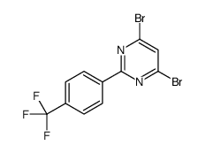 4,6-dibromo-2-[4-(trifluoromethyl)phenyl]pyrimidine结构式