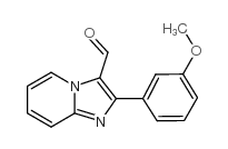 2-(3-methoxy-phenyl)-imidazo[1,2-a]pyridine-3-carboxaldehyde structure