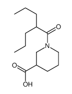 1-(2-propylpentanoyl)piperidine-3-carboxylic acid Structure