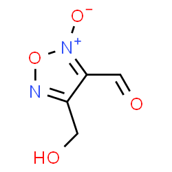 1,2,5-Oxadiazole-3-carboxaldehyde, 4-(hydroxymethyl)-, 2-oxide (9CI) Structure