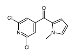 (2,6-dichloropyridin-4-yl)-(1-methylpyrrol-2-yl)methanone Structure