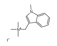 trimethyl-[(1-methylindol-3-yl)methyl]azanium,iodide Structure