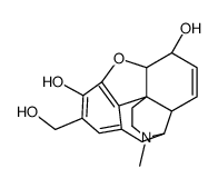 Morphinan-3,6-diol, 7,8-didehydro-4,5-epoxy-2-(hydroxymethyl)-17-methy l-, (5alpha,6alpha)- Structure