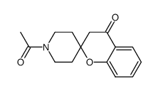 1'-acetylspiro[chromene-2,4'-piperidin]-4(3H)-one Structure