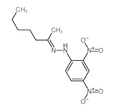 2-Heptanone,2-(2,4-dinitrophenyl)hydrazone structure