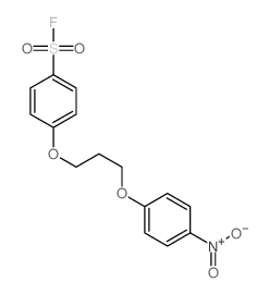 4-[3-(4-nitrophenoxy)propoxy]benzenesulfonyl fluoride structure