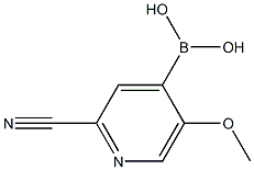 5-Methoxy-2-cyanopyridine-4-boronic acid结构式