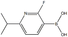 2-Fluoro-6-(iso-propyl)pyridine-3-boronic acid结构式