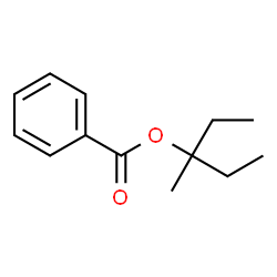 3-PENTANOL, 3-METHYL-, 3-BENZOATE Structure