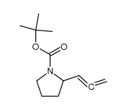 2-(1,2-propadienyl)-1-pyrrolidinecarboxylic acid 1,1-dimethylethyl ester Structure