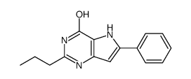 6-phenyl-2-propylpyrrolo[3,2-d]pyrimidin-4-ol结构式