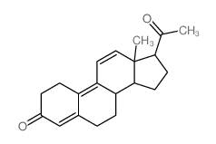 19-Norpregna-4,9,11-triene-3,20-dione结构式