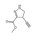 1H-Pyrazole-3-carboxylicacid,4-ethynyl-4,5-dihydro-,methylester(9CI) Structure