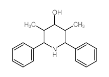4-Piperidinol,3,5-dimethyl-2,6-diphenyl- structure