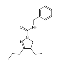 N-Benzyl-4-ethyl-3-propyl-2-pyrazoline-1-carboxamide Structure