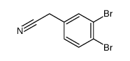 3,4-dibromophenylacetonitrile Structure
