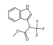 methyl 3,3,3-trifluoro-2-(1H-indol-3-yl)propanoate结构式