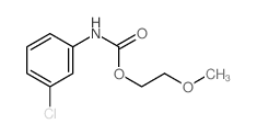 Carbanilic acid,m-chloro-, 2-methoxyethyl ester (8CI) structure