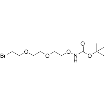 Boc-Aminooxy-PEG2-bromide Structure