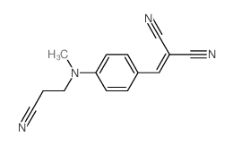 Propanedinitrile,2-[[4-[(2-cyanoethyl)methylamino]phenyl]methylene]-结构式