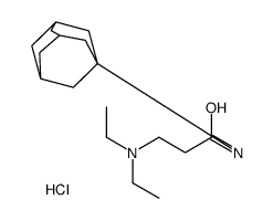 N-(1-adamantyl)-3-(diethylamino)propanamide,hydrochloride结构式