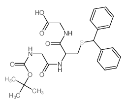 Glycine,N-[(1,1-dimethylethoxy)carbonyl]glycyl-S-(diphenylmethyl)-L-cysteinyl- (9CI) picture