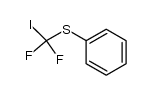 Thiophenyl difluoroiodomethyl ether Structure