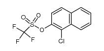 1-chloronaphthalen-2-yl trifluoromethanesulfonate结构式