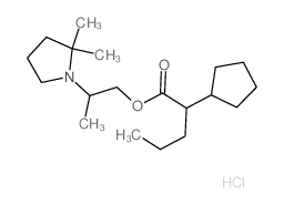 2-(2,2-Dimethyl-1-pyrrolidinyl)propyl 2-cyclopentylpentanoate结构式