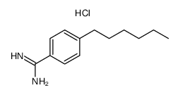 4-Hexylbenzamidine hydrochloride Structure