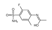 N-[4-(AMINOSULFONYL)-5-FLUORO-2-METHYLPHENYL]ACETAMIDE结构式