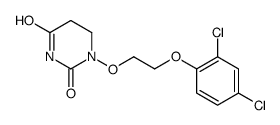 1-[2-(2,4-dichlorophenoxy)ethoxy]-1,3-diazinane-2,4-dione结构式